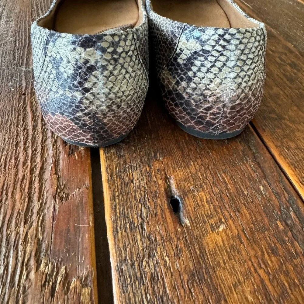 BOC Born Concept‎ Snakeskin Print Ballet Flats Slip On Shoes Ladies 7